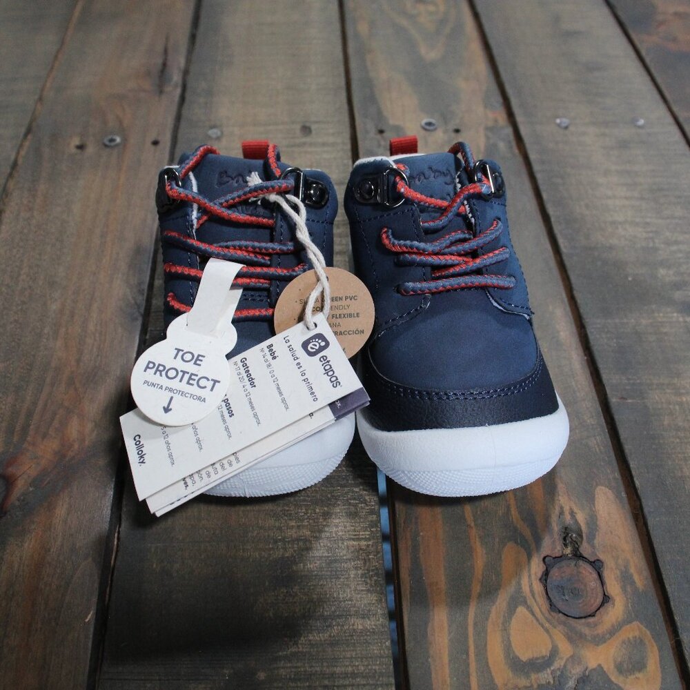 Toddler Sneakers for Boys - Lightweight Shoes with Toe Protect Size 3.5T